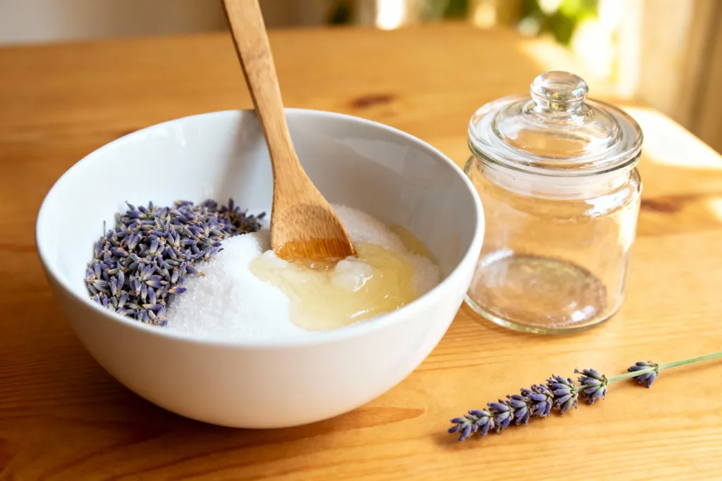 How To Make A Lavender Body Scrub For Relaxing Self-Care