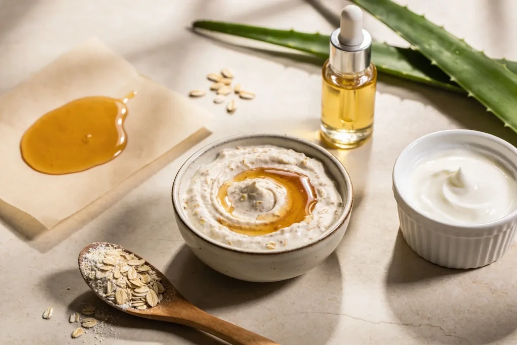 Glow Up Fast Diy Honey + Oat Bath Scrub for Back Acne-Prone Skin