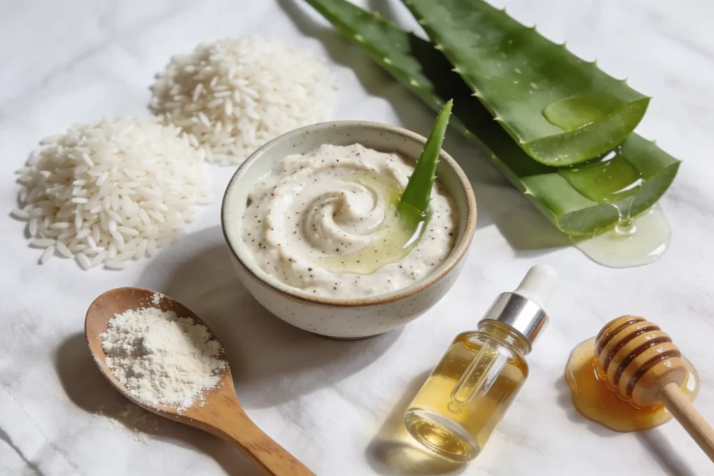 Glow Fast Diy Rice + Aloe Bath Scrub for Smooth-Looking Arms (Kp-Friendly)