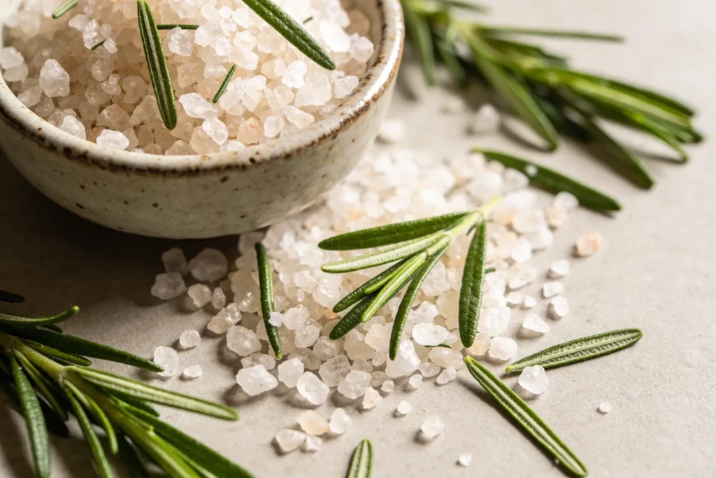 Diy Rosemary Salt Bath Scrub for a Clean, Herbal Spa Scent