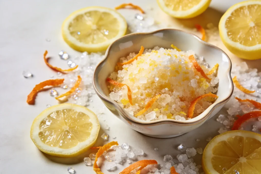 Diy Citrus Salt Bath Scrub for a Refreshing “Reset” Shower