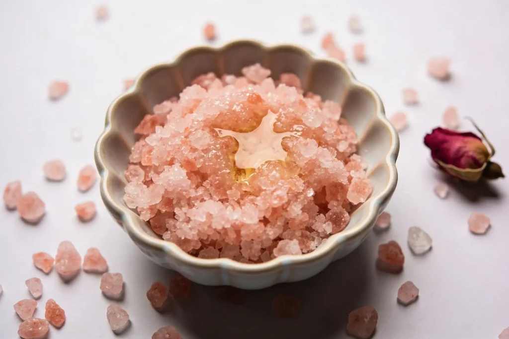 Diy Himalayan Salt Bath Scrub for Smooth Skin + Spa Vibes!!