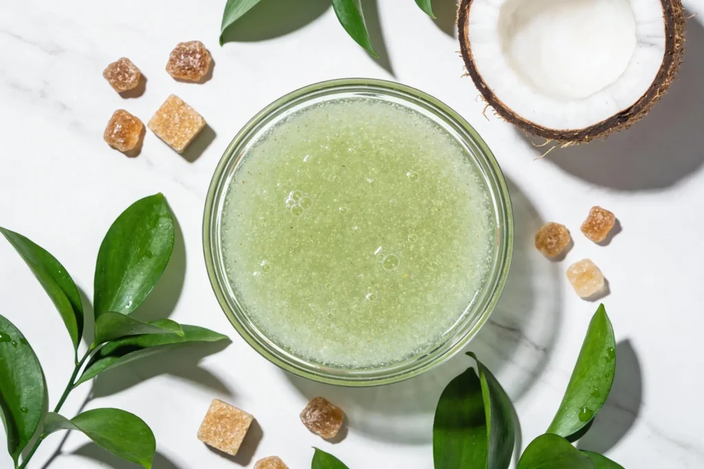Diy Green Tea Bath Scrub for Clear-Looking, Refreshed Skin
