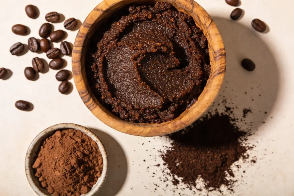 Diy Coffee + Cocoa Bath Scrub for Smooth, Glowing Skin