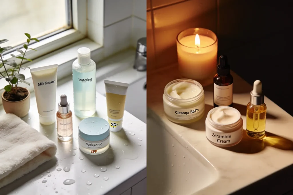 Skin Care Routine for Dry Skin: Morning vs Night Differences