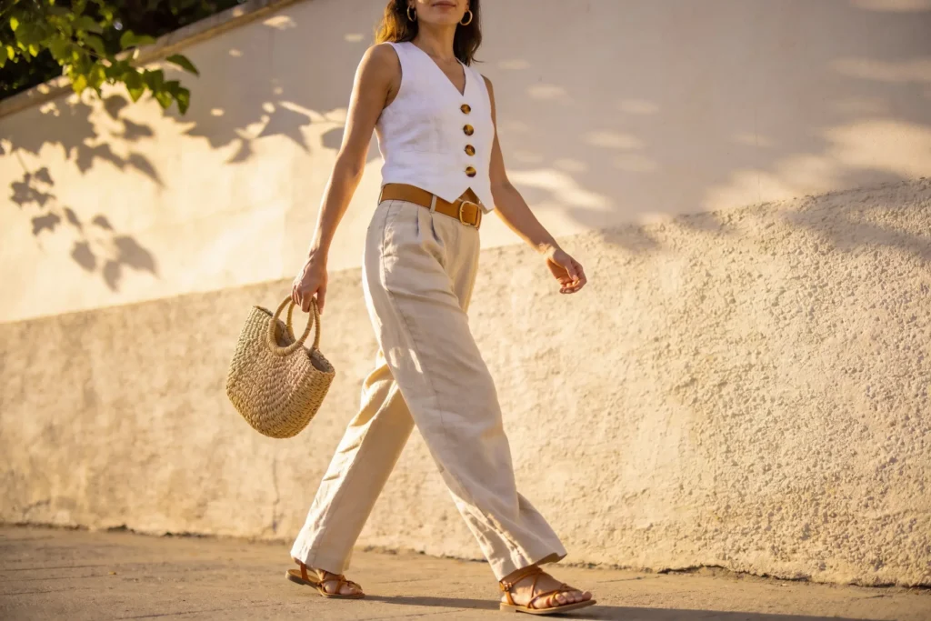 12 Linen Vest Outfits Perfect For Hot Summer Days