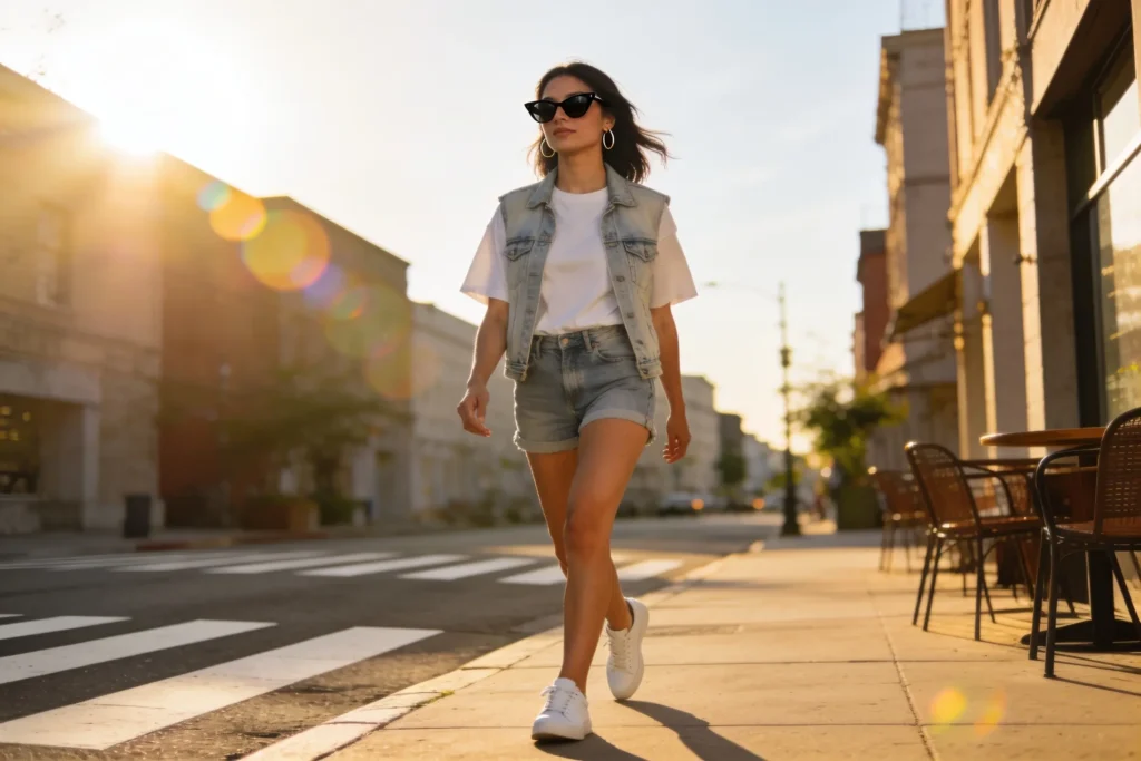 12 Denim Vest Outfits For Women That Make Every Summer Look Effortlessly Chic
